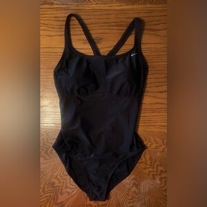 Nike Women's Black One Piece Swimsuit Size XL